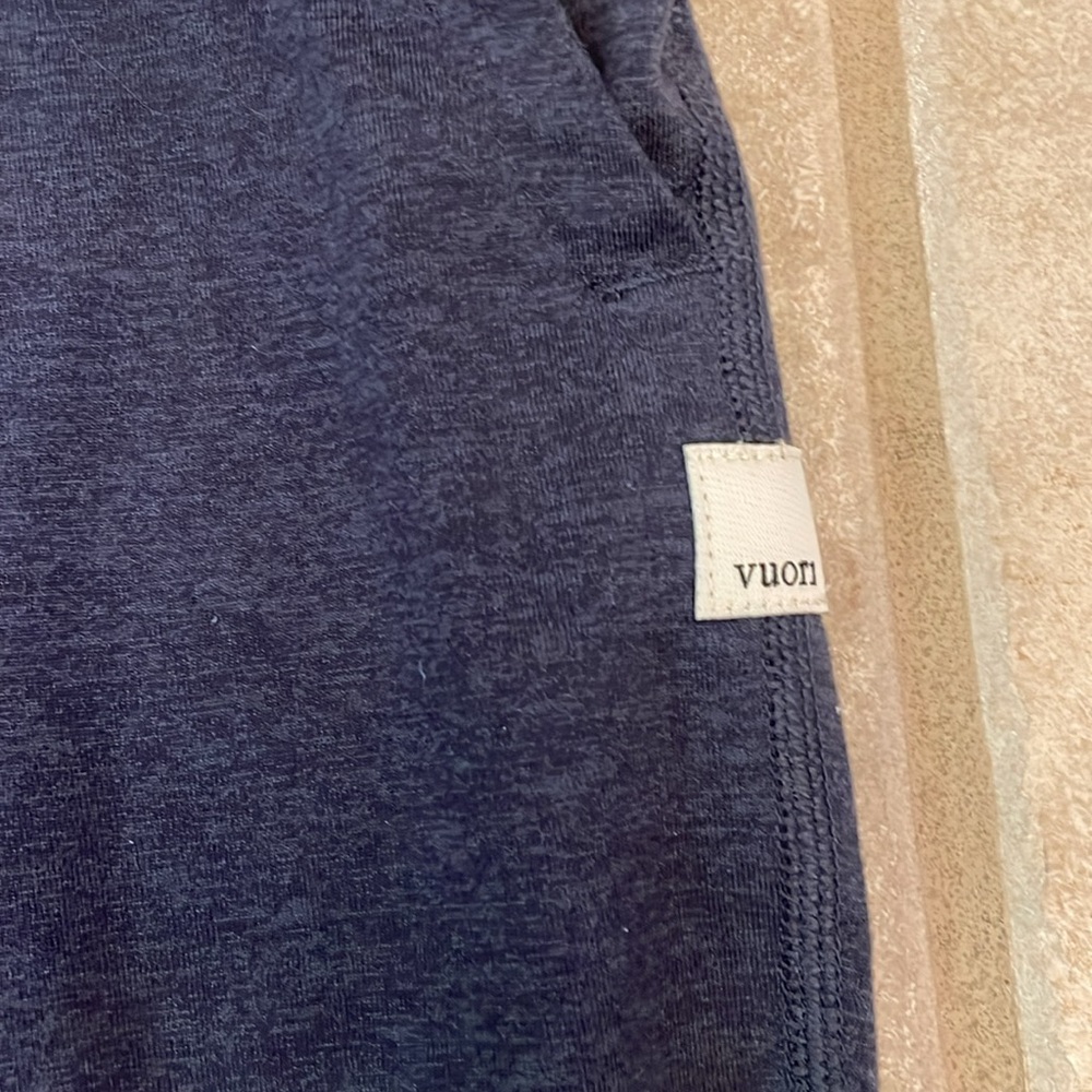 Vuori Navy Halo Wide Leg Pant Short - Picture 6 of 8